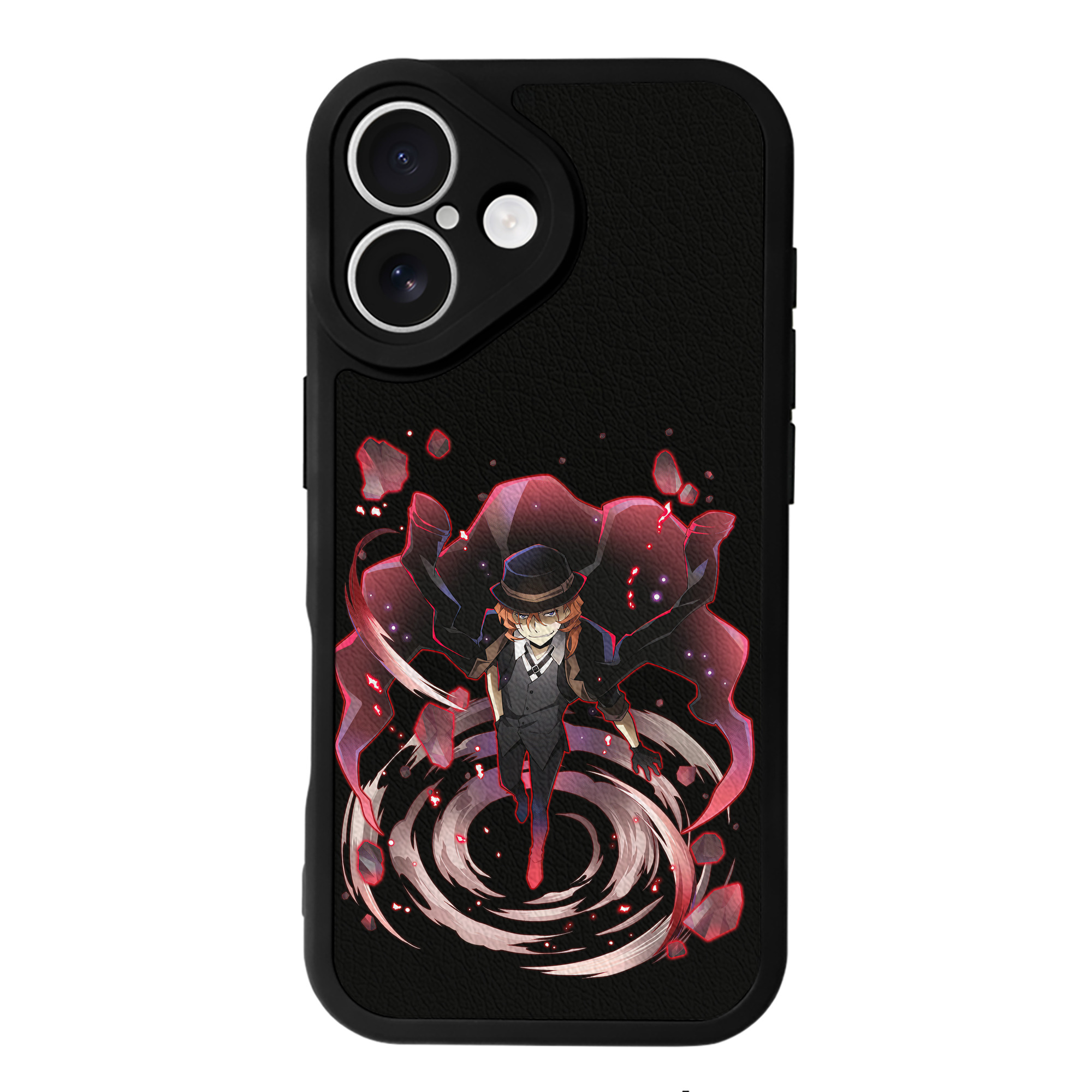 （画像用） 文豪ストレイドッグス Bungo Stray Dogs 【iPhone 16シリーズ対応】シリコンスマホケース（レザー調） 材質：シリコン